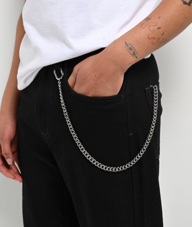 小物 M / short marina walletchain Saint Midas Mariner Silver Pocket Chain | Zumiez