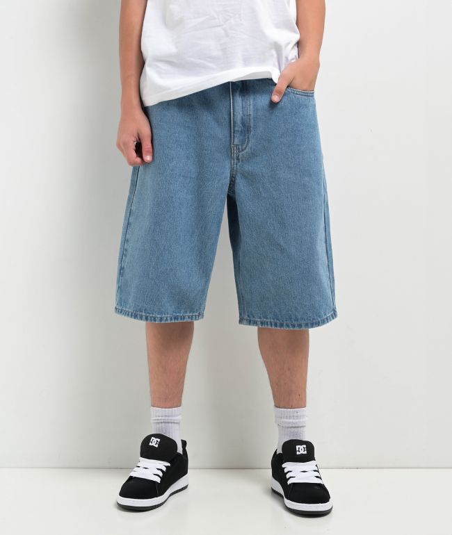 Empyre Kids Blake Blue Ultra Loose Denim Shorts - Empyre