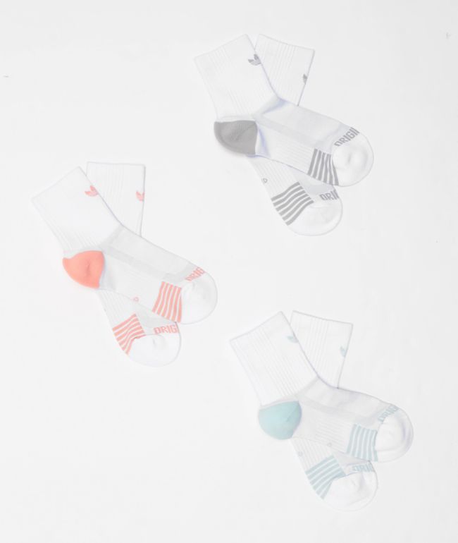 adidas Originals Tech White 3 Pack Ankle Socks - adidas