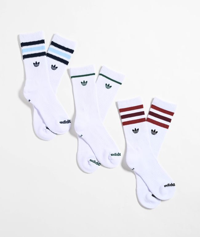 【ADIDAS】 Originals Comfort 3 Pack Crew Socks adidas Originals comfort 3-pack crew socks in multi | ASOS
