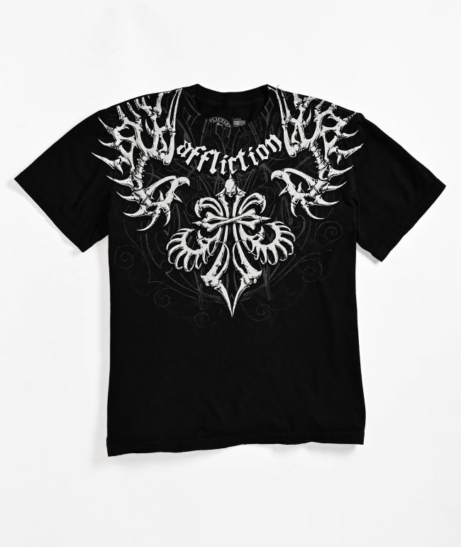 Affliction Kids Skeleton Black T-Shirt - Affliction