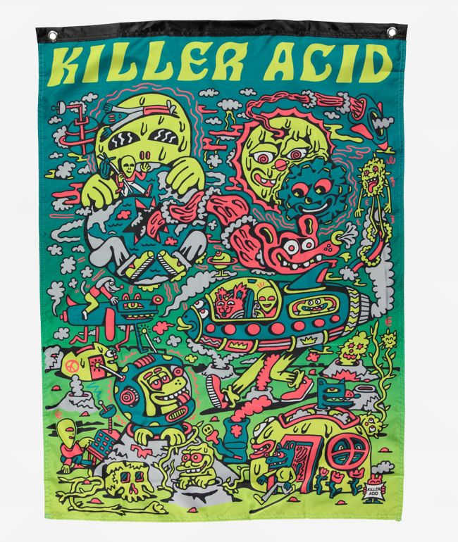 Killer Acid No Bad Trips Black Lanyard