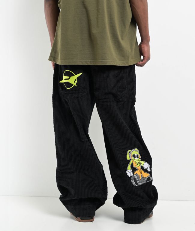 A.LAB Mega Rave Black Corduroy Pants - A.LAB
