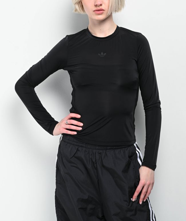adidas Sheer Black Long Sleeve T-Shirt - adidas