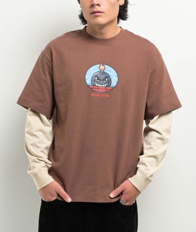 Primitive x Dragon Ball Z Comeback Brown T-Shirt | Zumiez