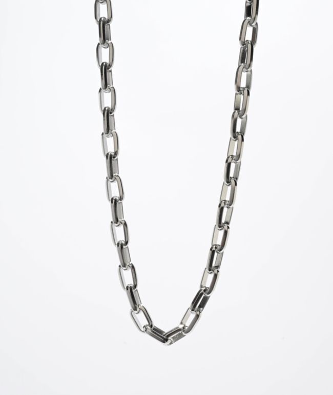 Half Hearted Rolo 9mm Silver Chain Necklace - Half Hearted