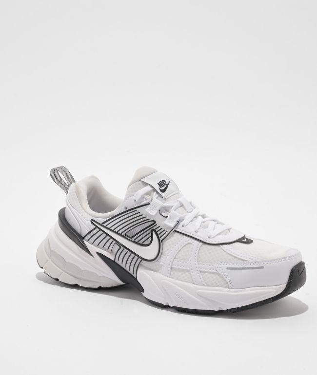 Nike V2K Run White & Platinum Tint Shoes - Nike
