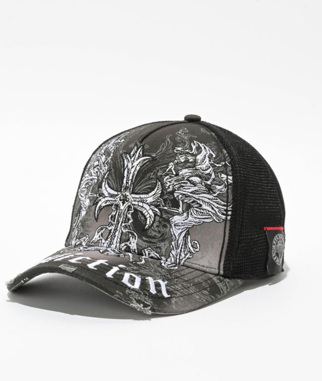 Affliction Jump Black Trucker Hat - Affliction