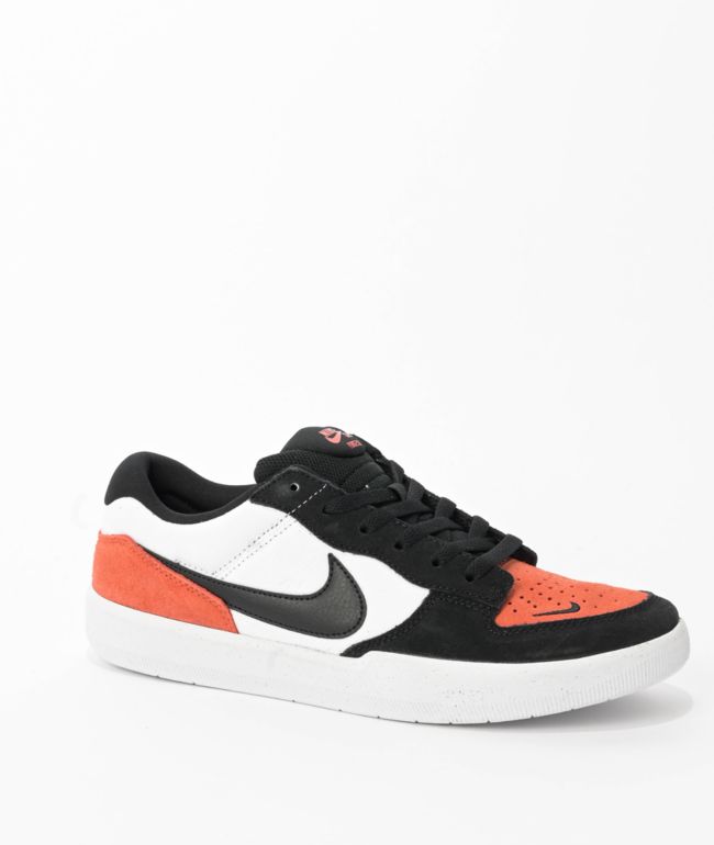 Nike SB Force 58 Pink Salt, Black & White Skate Shoes | Zumiez