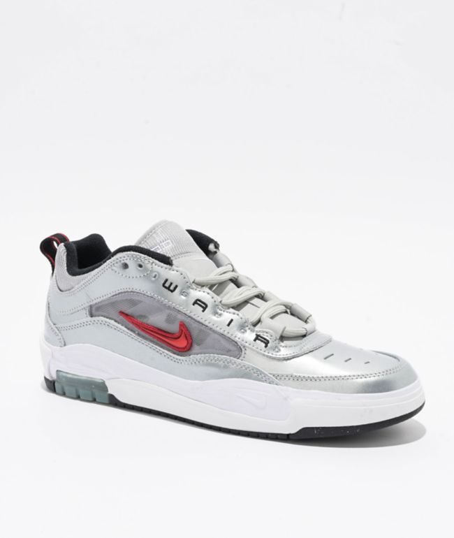 Nike SB Air Max Ishod Summit White & Orange Skate Shoes | Zumiez