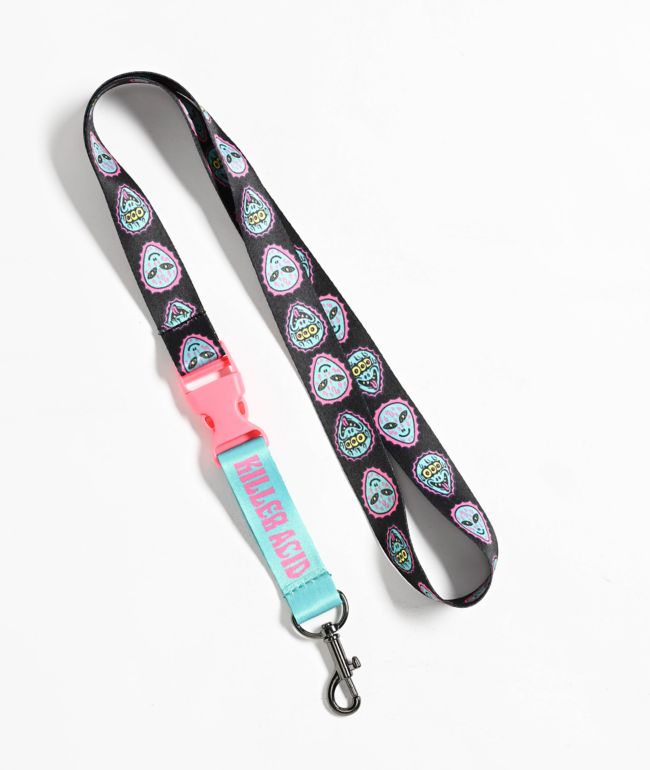 Killer Acid March Of Shrooms White Lanyard