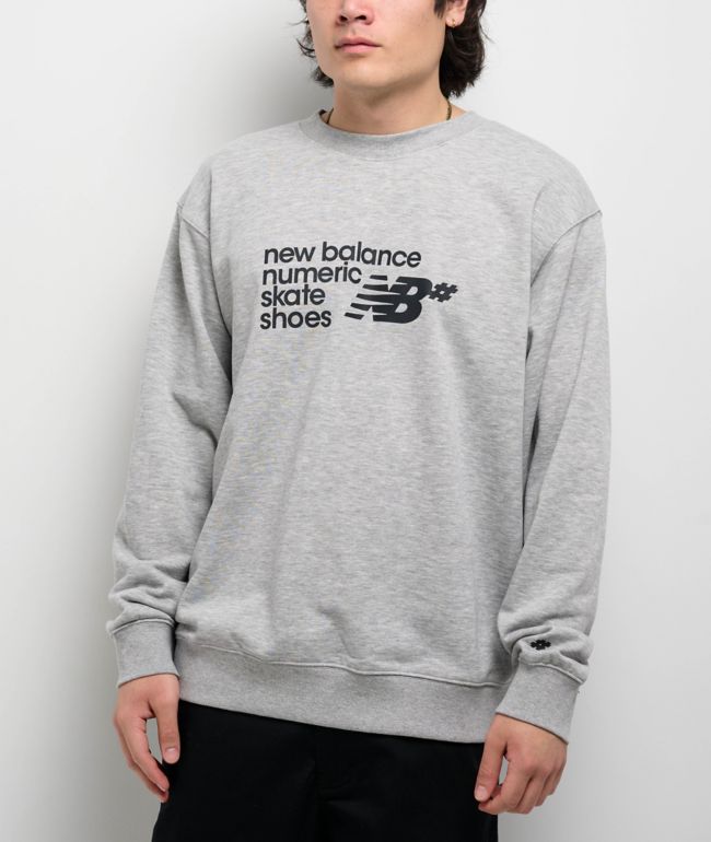 New Balance Numeric Logo Athletic Grey Crewneck Sweatshirt