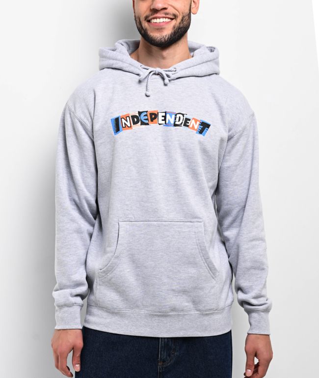 HUF Fuck it Grey Crewneck Sweatshirt | Zumiez