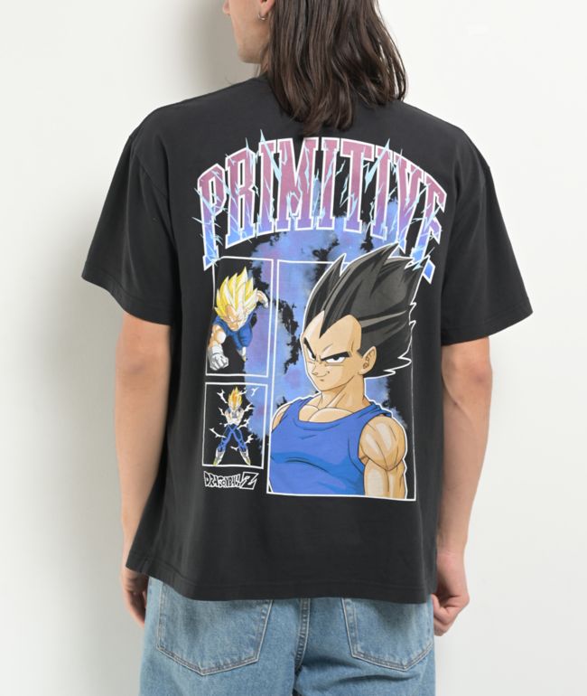 Primitive x Dragon Ball Z Vegeta Levels Black T-Shirt - Primitive