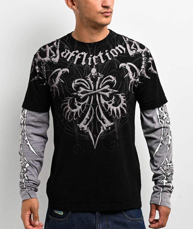 【SATIIIZ】Munt Sporty Printed Long Sleeve T-shirt SATIIIZ】Munt Sporty Printed Long Sleeve T-shirt Unisex Long