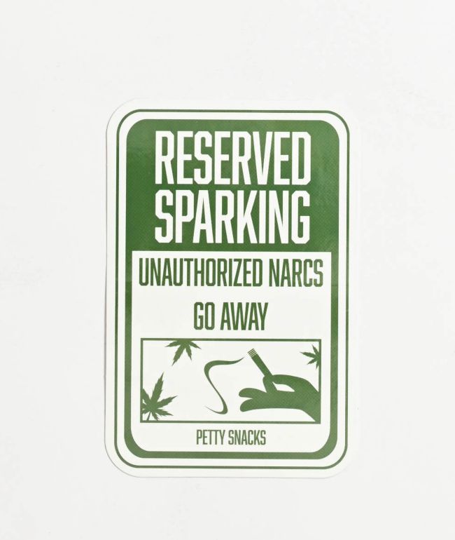 Petty Snacks Reserved Sparking Sticker - Petty Snacks