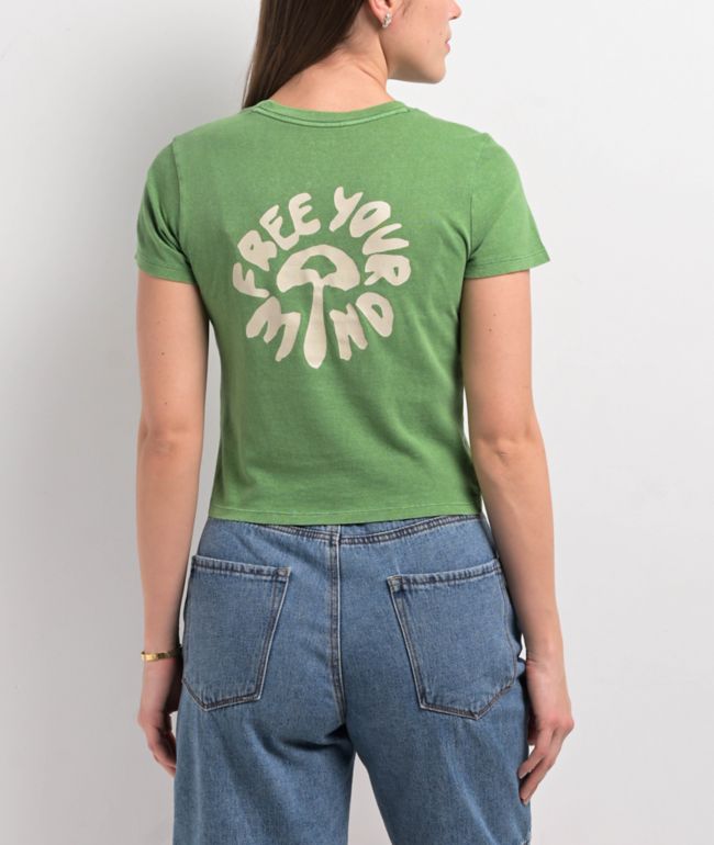 RVCA Womens 411 T-Shirt (Mahogany) main image 1