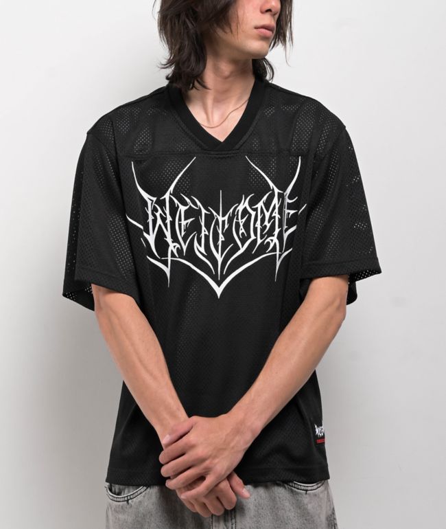 Ninth Hall Fundamentals Thermal Black Wash Boxy 2Fer Long Sleeve T