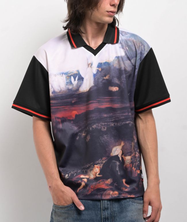 Welcome Rapture Black Soccer Jersey - Welcome Skateboards