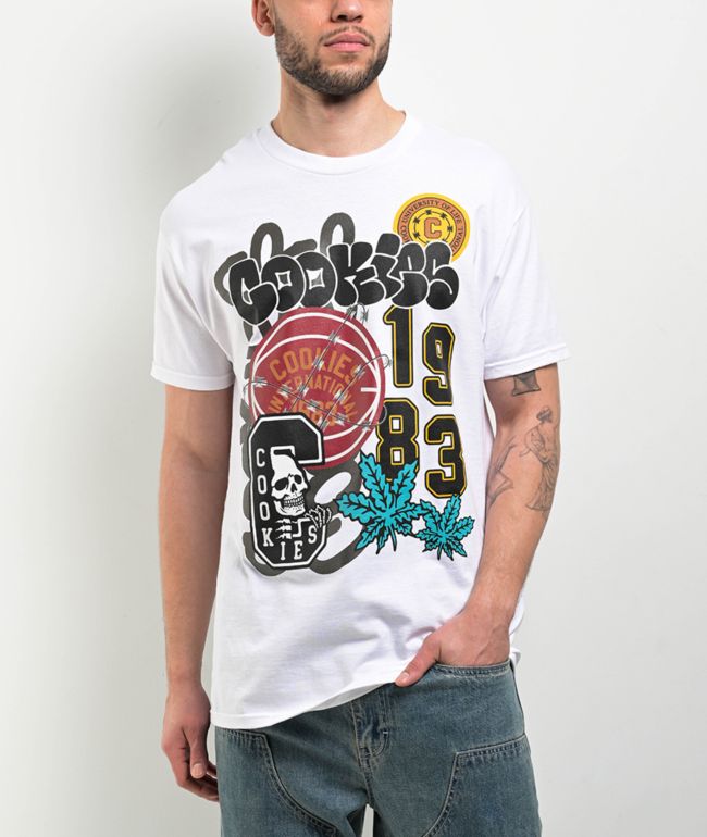 【Cookies】ローリングストーンズ Worldwide 白 半袖Tシャツ Cookies x The Rolling Stones Arch Black Wash T-Shirt | Zumiez