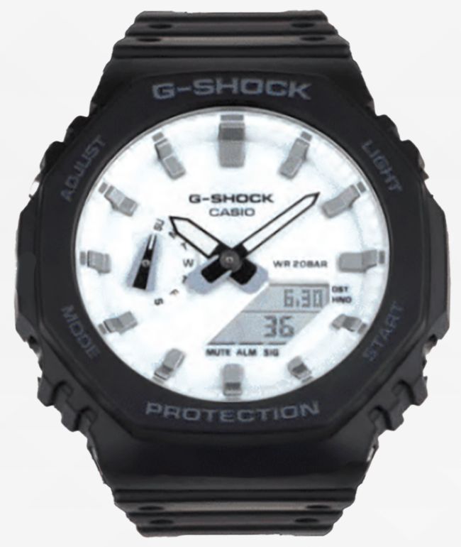 G-Shock GA2100WD-1A Black & Brilliant White Analog & Digital Watch