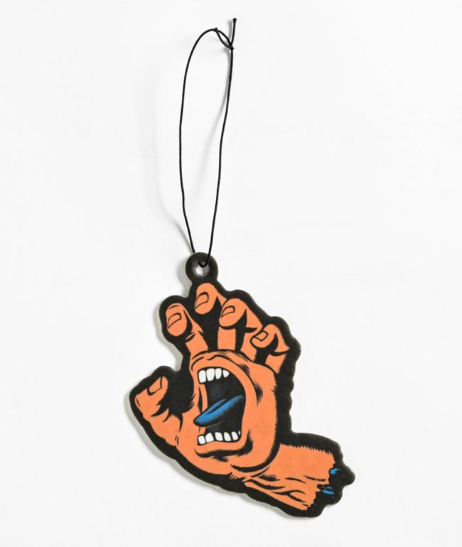 Santa Cruz Screaming Hand Orange Air Freshener - Santa Cruz Skate