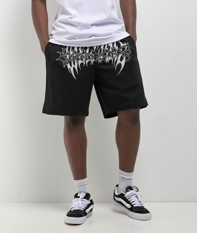 Welcome Brier Black Mesh Shorts - Welcome Skateboards