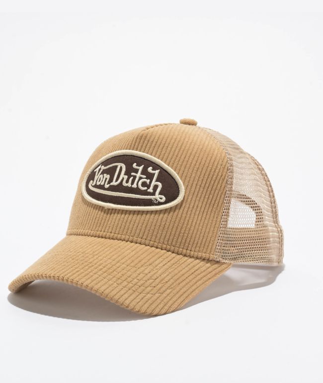 Von Dutch Navy Corduroy Trucker Hat | Zumiez
