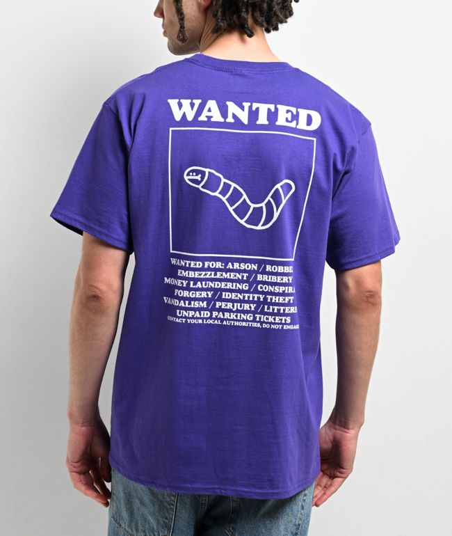 RAIDBACK®︎FABRIC “PURPLE WORM” T-SHIRT RAIDBACK®︎FABRIC “PURPLE WORM” T-SHIRT Meltdown Back Print