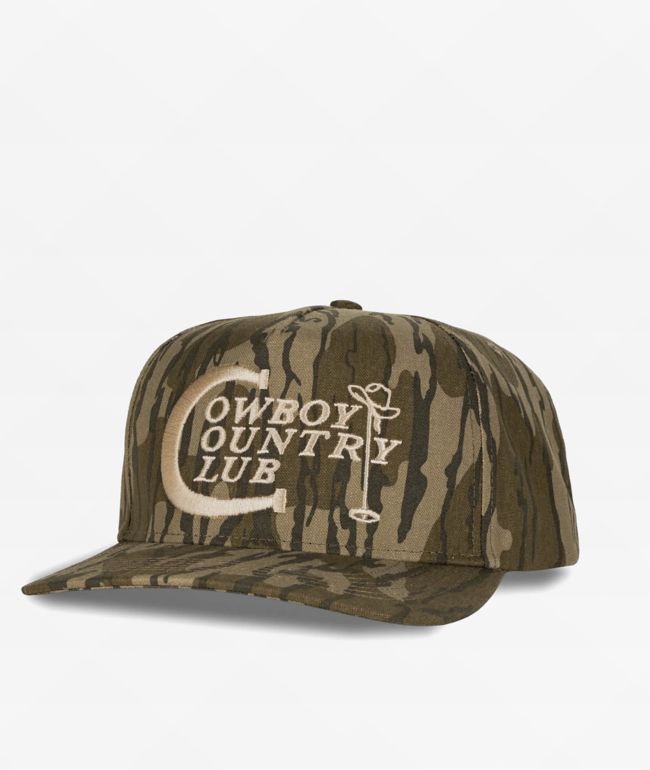 Sendero Cowboy Country Club Mossy Oak Bottomland Snapback Hat - Sendero Provisions