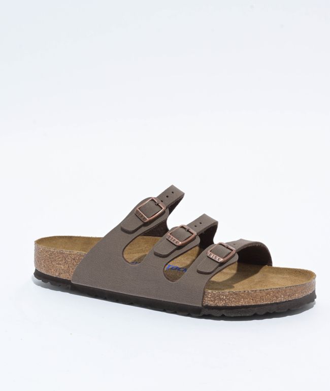 Birkenstock Women's Florida Soft Footbed Mocha Sandals - Birkenstock