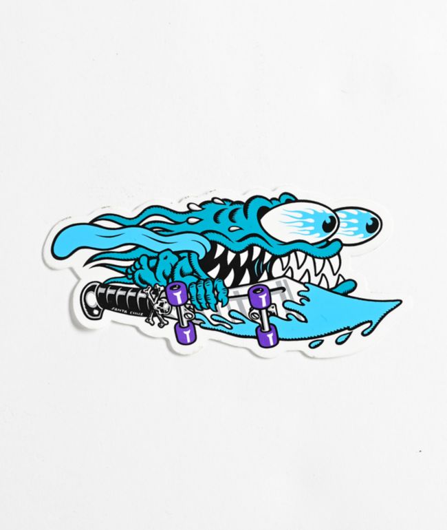 Santa Cruz Meek Pinstripe Slasher Sticker - Santa Cruz Skate