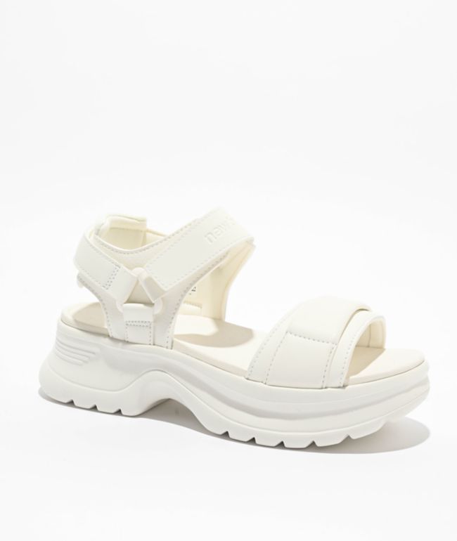 New Balance 258 Sea Salt Platform Sandals - New Balance