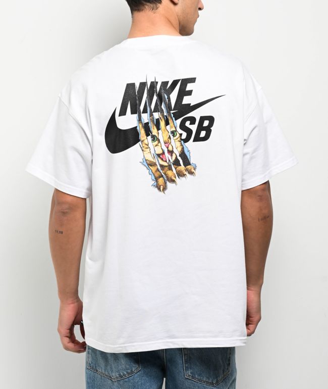 Nike SB Cat Scratch Black T-Shirt | Zumiez