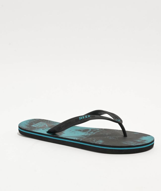 Reef Seaside Prints Washed Aqua Sandals - Reef