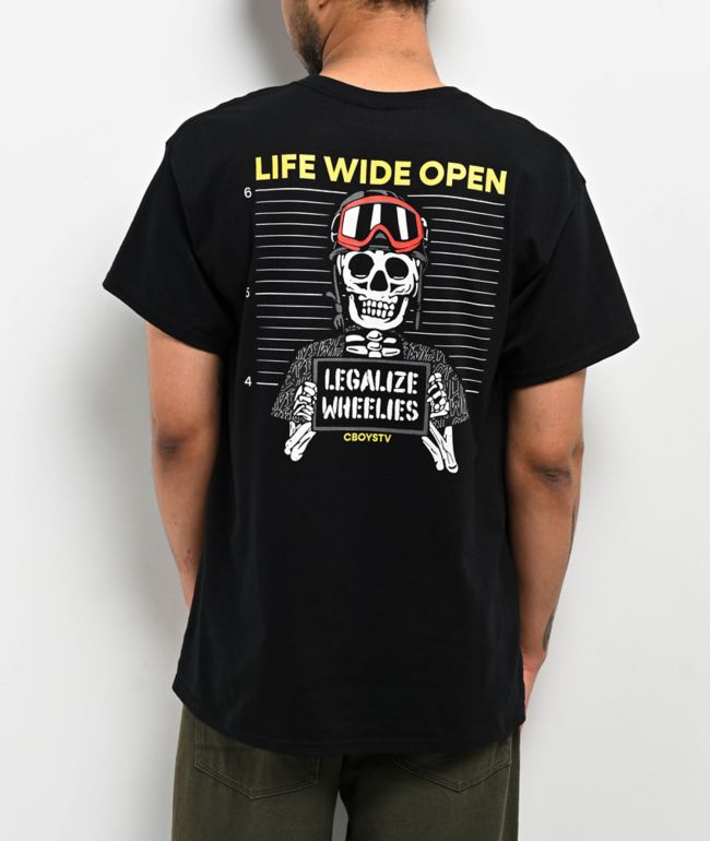 CboysTV Dirtbike X-Ray Black T-Shirt