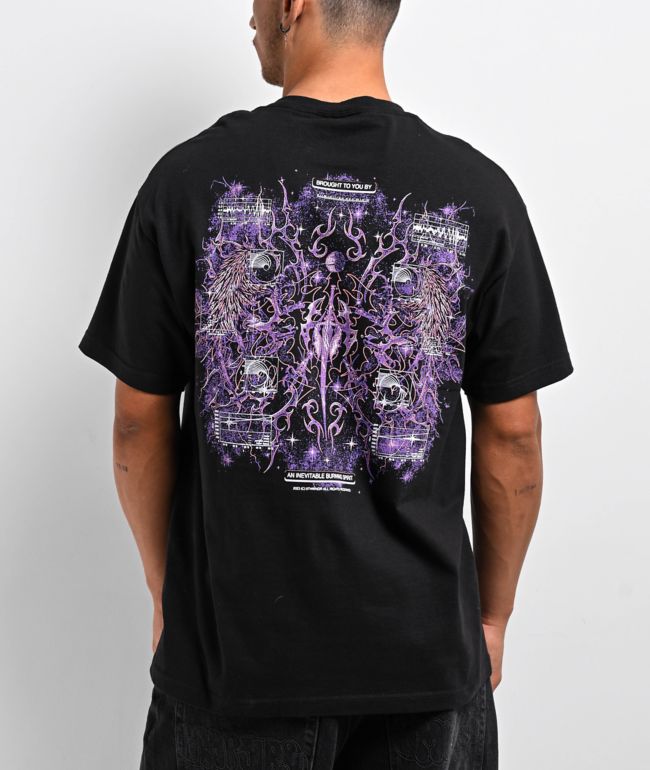 トップス 8egreedy original intention t-shits 8THWNDR Cyberheaven Black T-Shirt | Zumiez