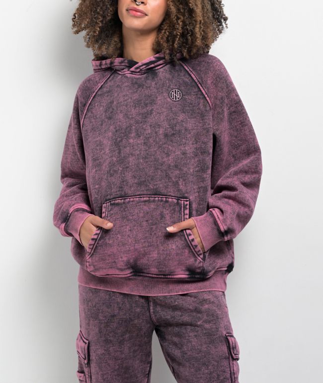 Ninth Hall Fundamentals Jayce Black Sun Bleached Oversized Hoodie