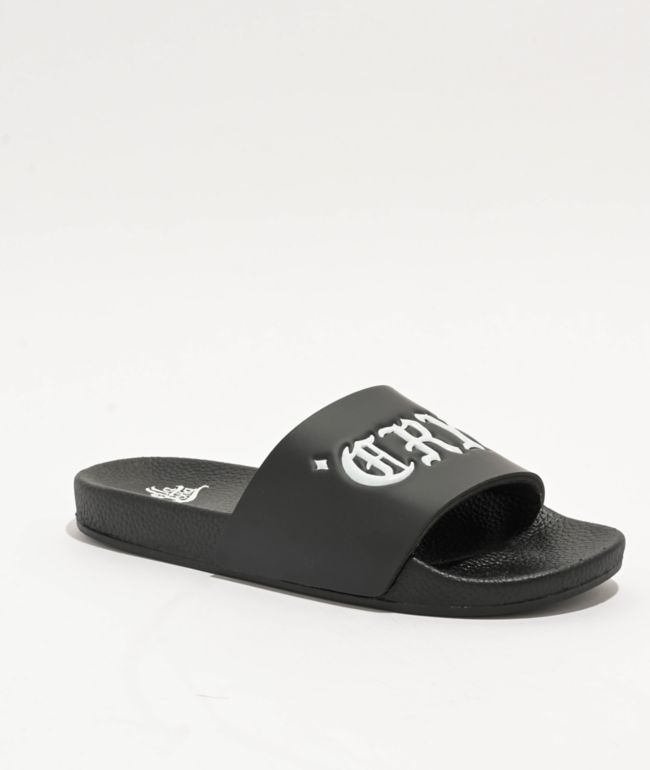 Bella Donna Cry Baby Black Slide Sandals - Bella Dona