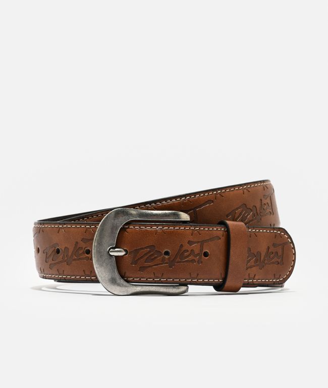 Donut Faux Leather Brown Belt - Donut