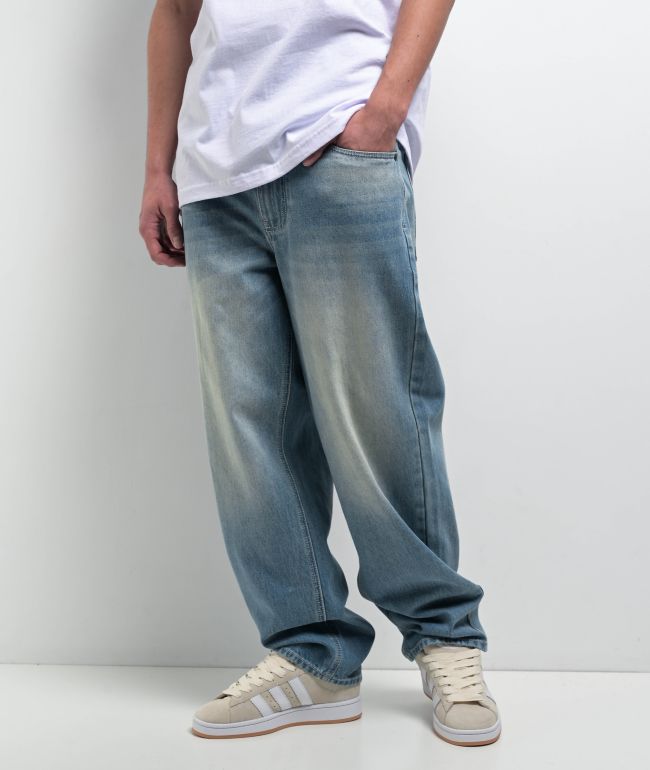 Empyre Axle Loose Fit Medium Blue Denim Skate Jeans