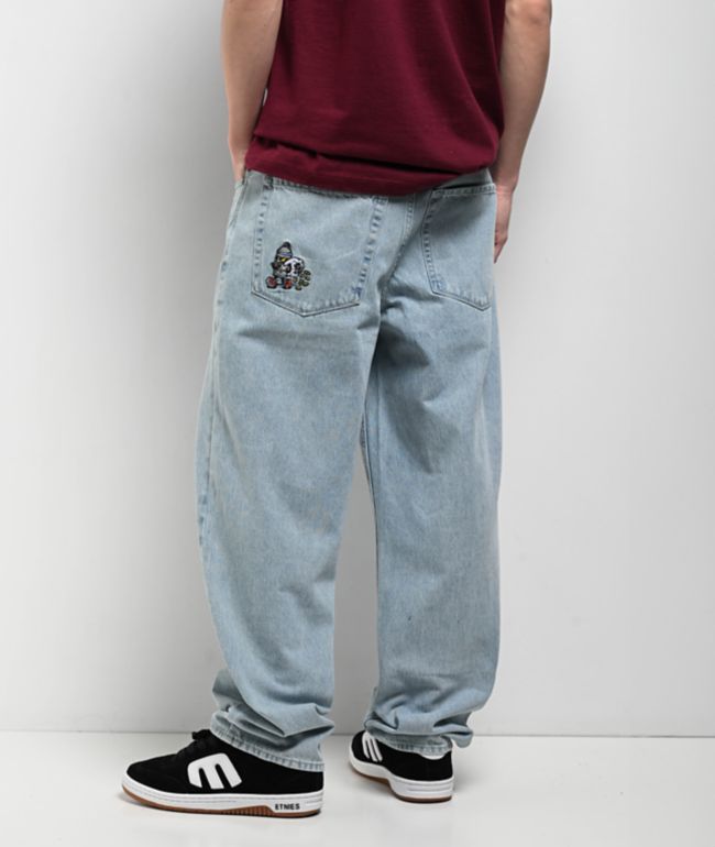 Empyre Burglar Colby Light Blue Loose Fit Skate Jeans