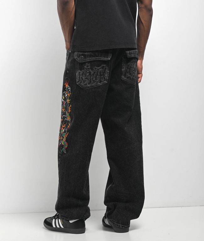 Ninth Hall Ambush Panther Black Wash Jeans