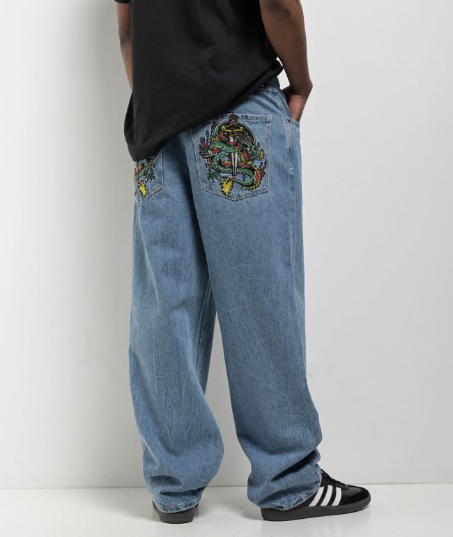 supreme Dirtressed Loose Fit Jean（34） Men's Jeans | Straight, Loose, Wide & more! | Zumiez