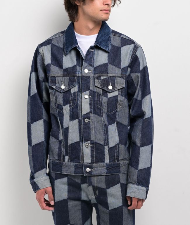 HUF Patchwork Blue Denim Jacket - HUF