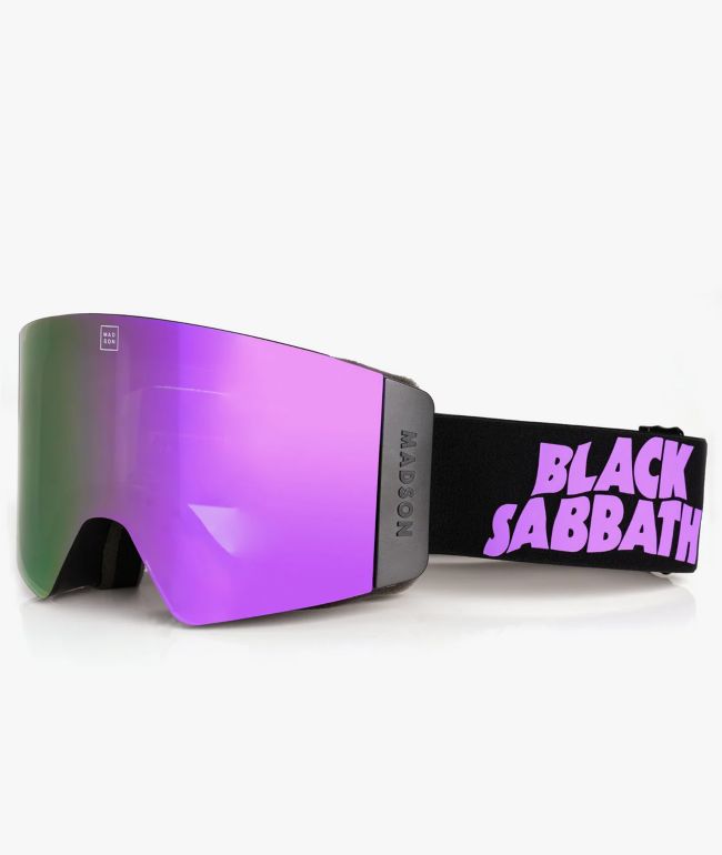 Madson x Black Sabbath Switch Purple Mirror & Light Rose Gold Snowboard Goggles - Madson