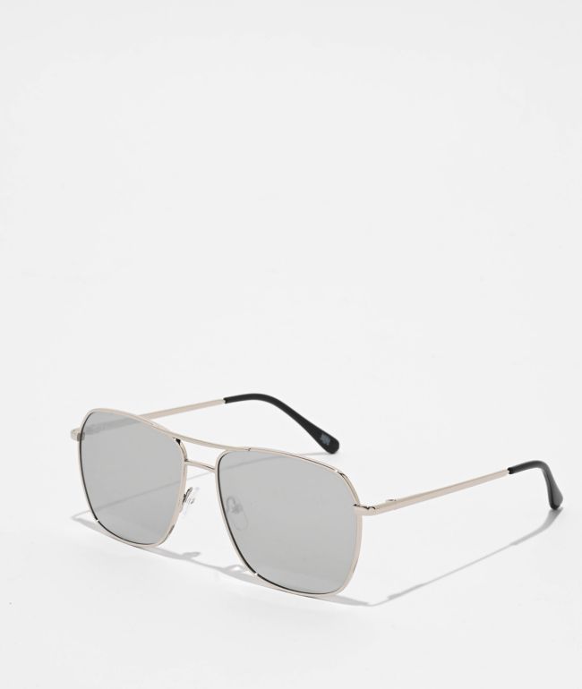 Empyre Saloon Square Silver Pilot Sunglasses - Empyre