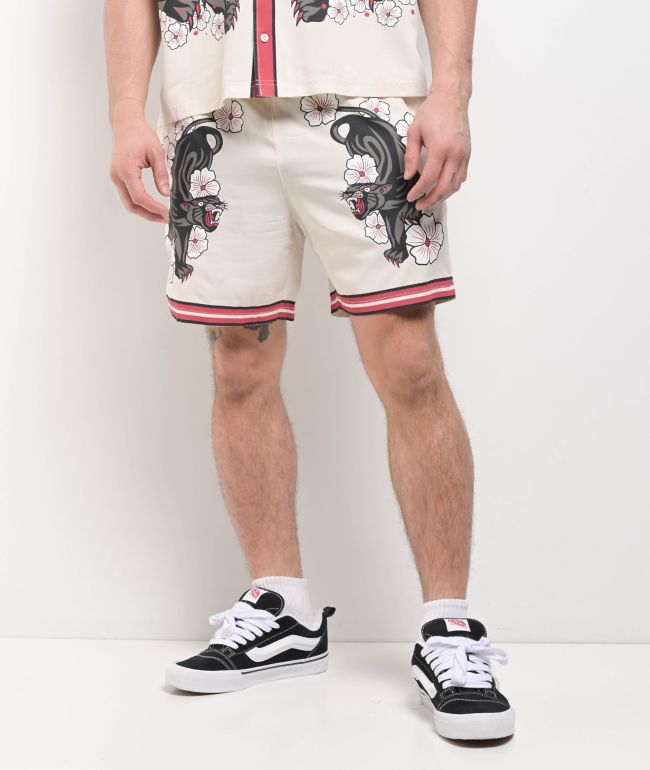 Ninth Hall Panther Natural Lounge Shorts - Ninth Hall