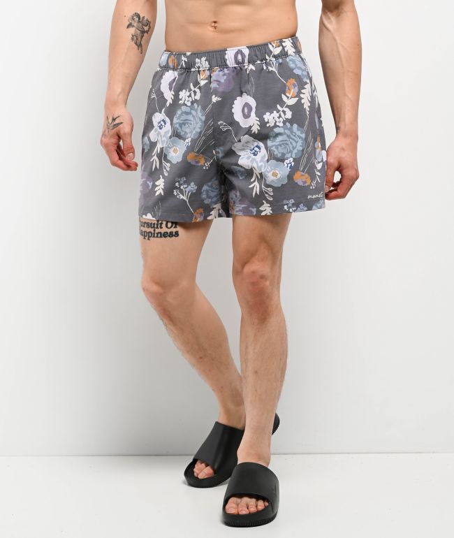 Monet Skateboards Bouquet Grey Board Shorts - Monet Skateboards