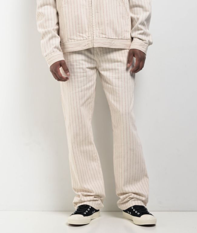 Dickies Service Cream & Red Carpenter Pants - Dickies